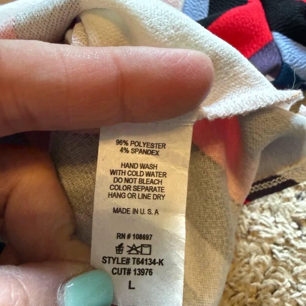 Striped Multi-Color Smocked Waist Girls' Top - Picture 3 of 4